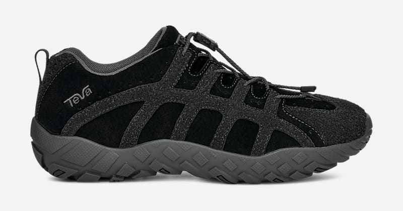 Women's TEVA NeoGamma Leather Shoes in Black, Size 9