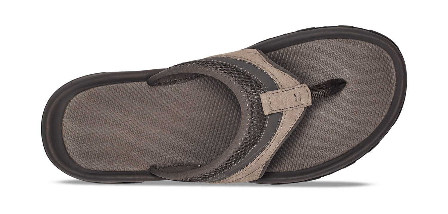 Teva Mens Pajaro Taupe Suede Sport Flip-Flops Sandals Size 10 DN.jpg main image 2