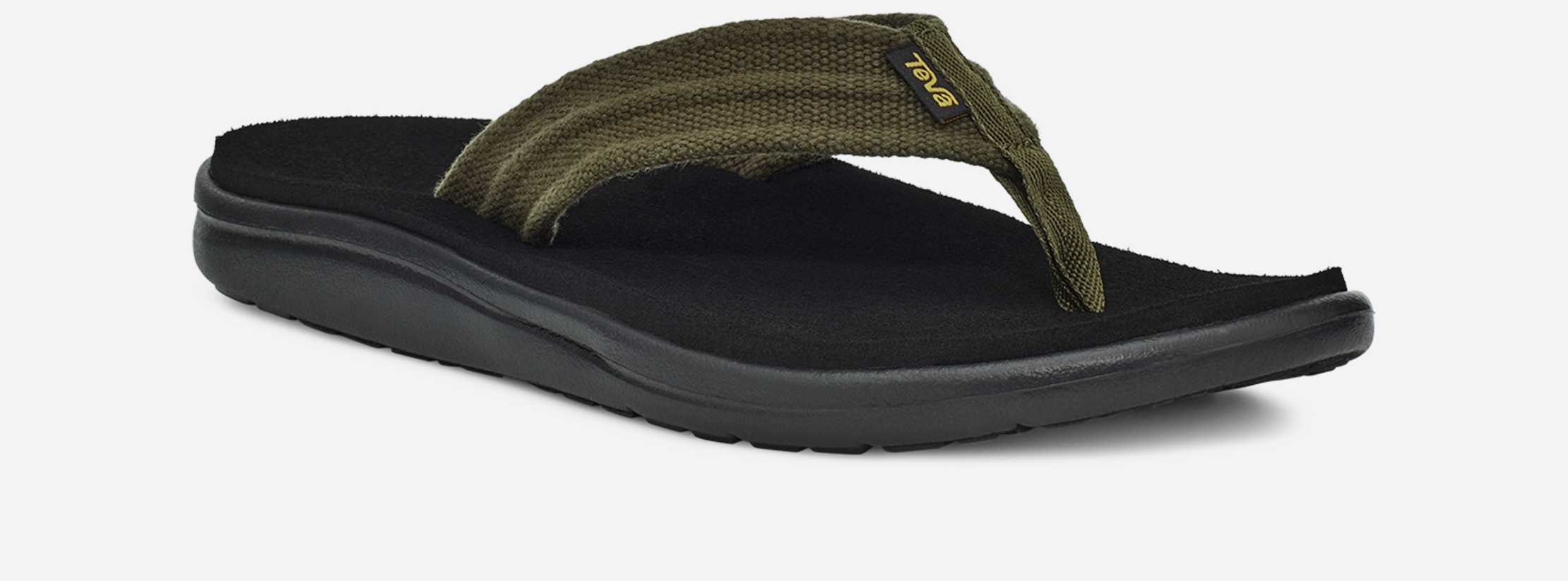 ★送料無料★テバ VOYA CANVAS FLIP STVM2312670-DUN DUNE Teva Sandals Men Voya Canvas Flip Flop in Dune — Cabaline