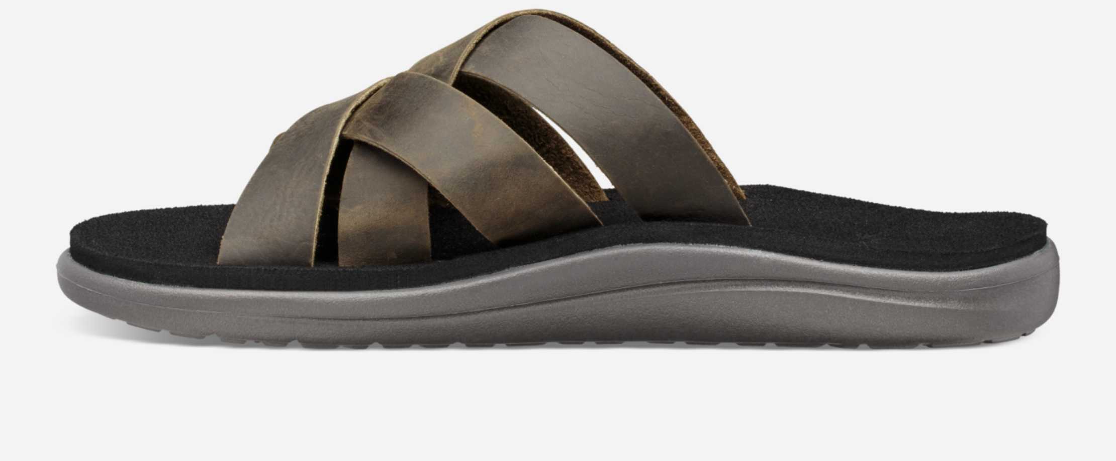 【保障できる】 Voya Men's Slide Teva® | Sandal Leather 靴