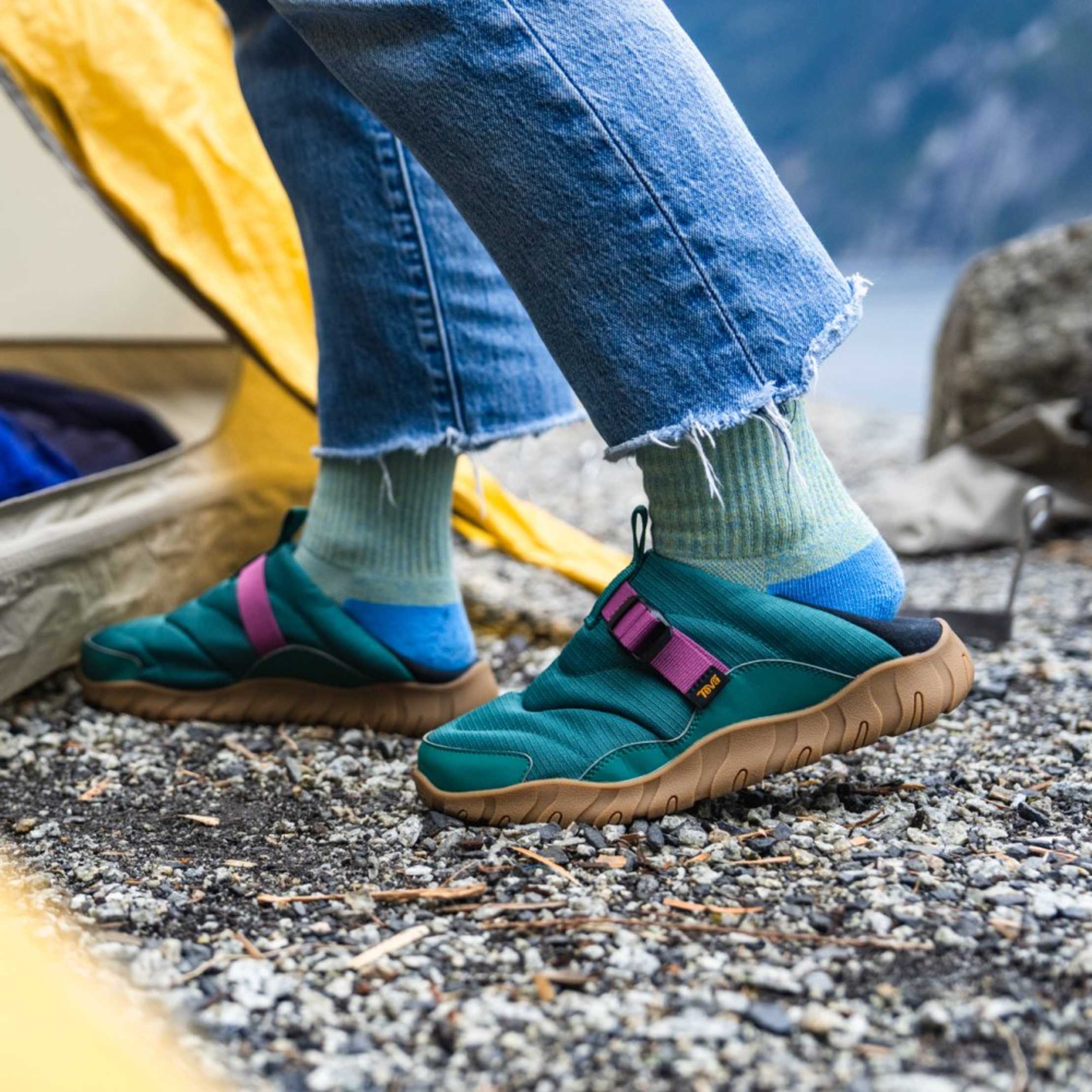(取寄) テバ レディース リエンバー キャンプ Teva women Reember Camp Aventurine Multi ReEmber Camp Slip On