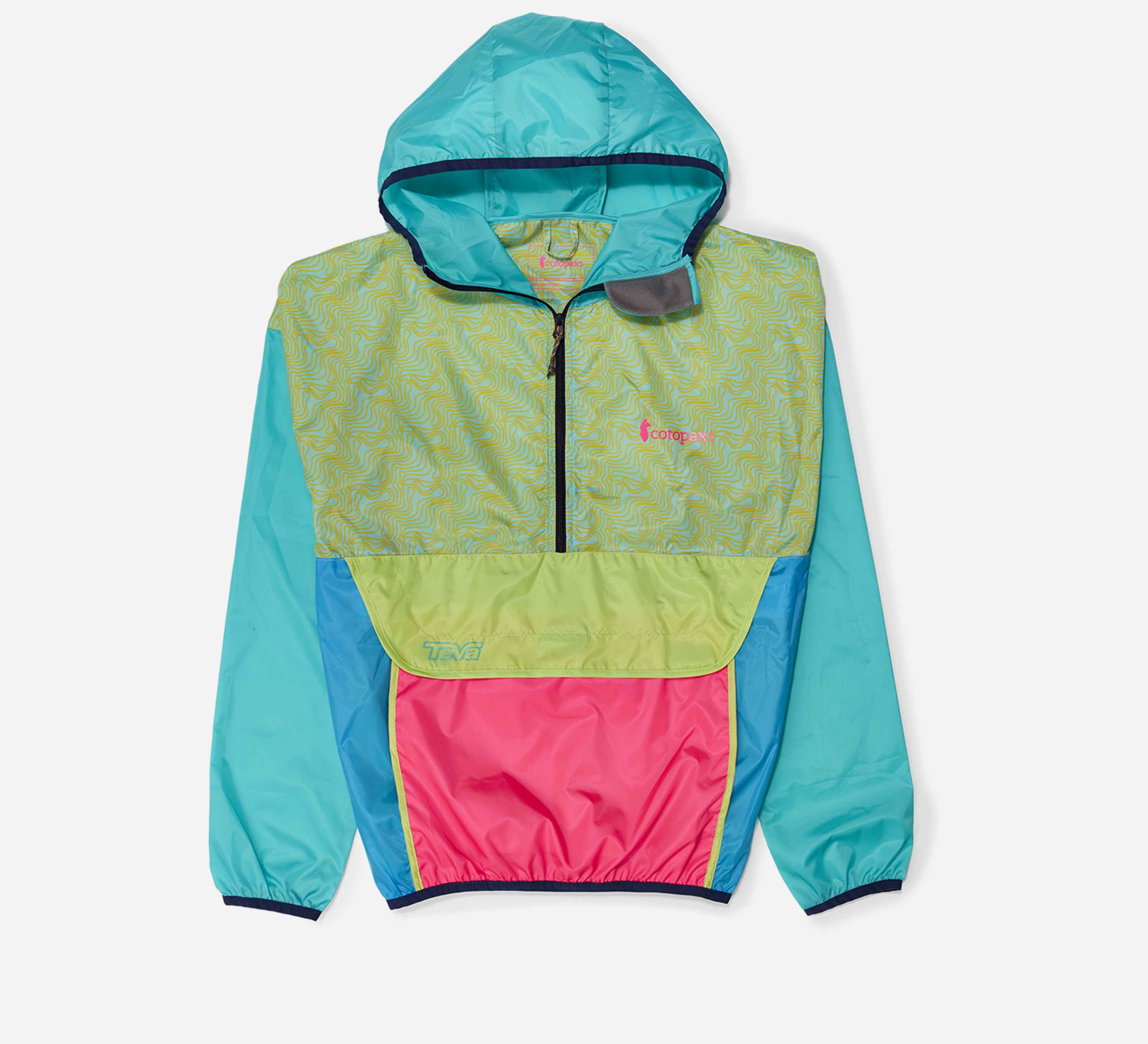 【oan】Tick Tock Windbreaker Teca Half Zip Windbreaker
