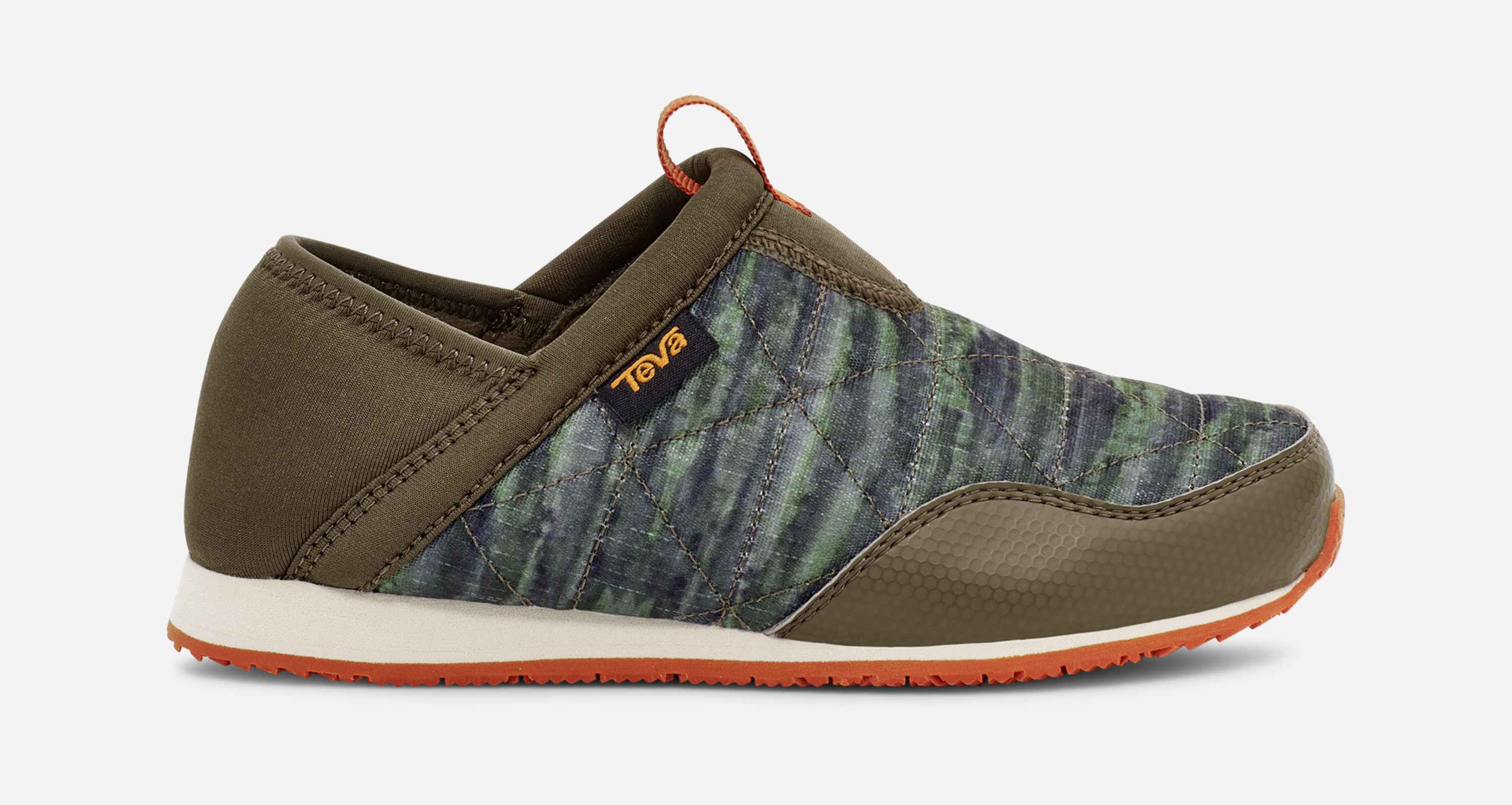 Tevas Kids Teva Boy's ReEmber Tie-Dye Moccasin, Sorbet Dark Olive 1 Little Kid Loafers N 412524