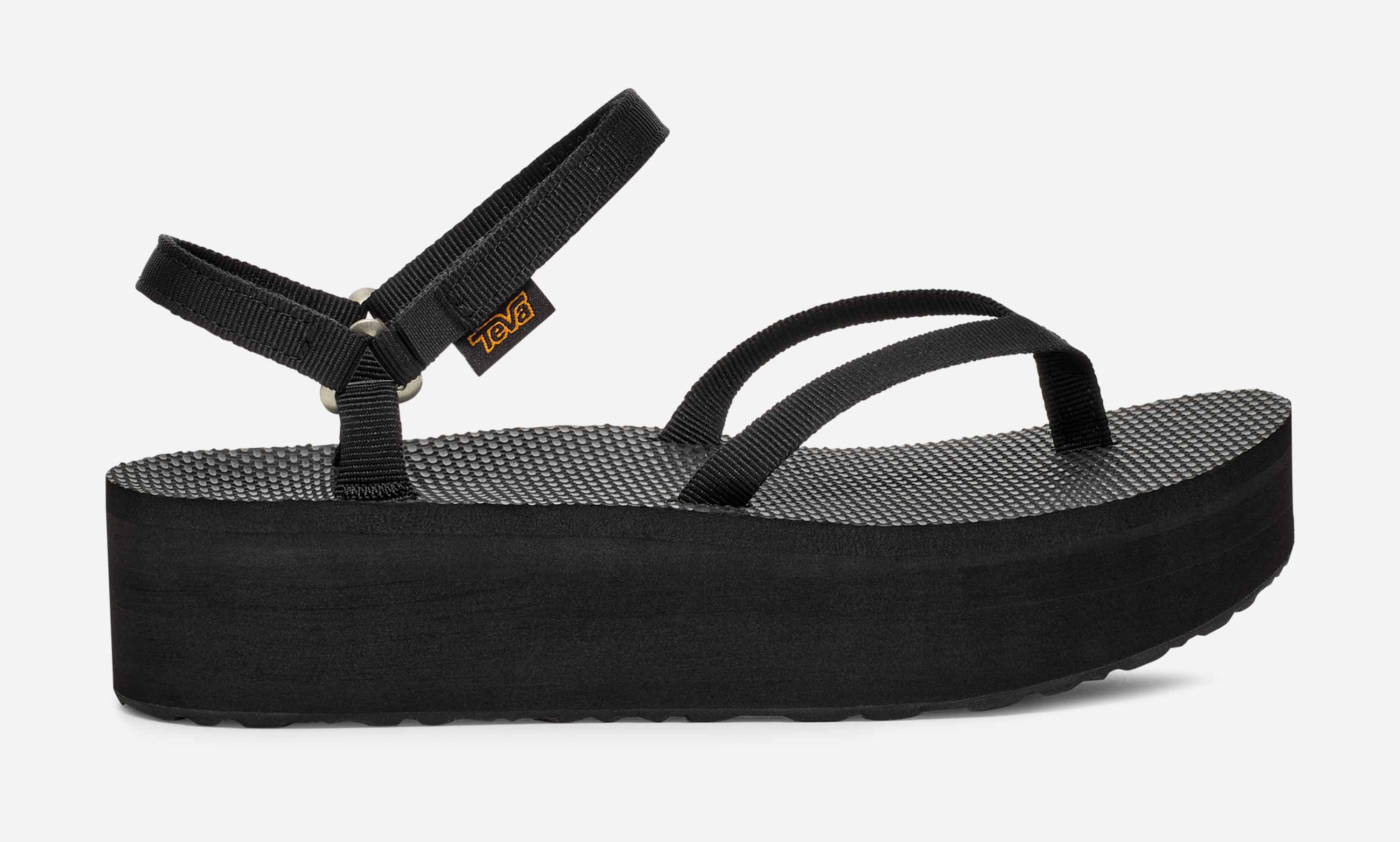 ★送料無料★テバ FLATFORM SANDAL SLIM STVF2514630-BLK Flatform Slim Sandal