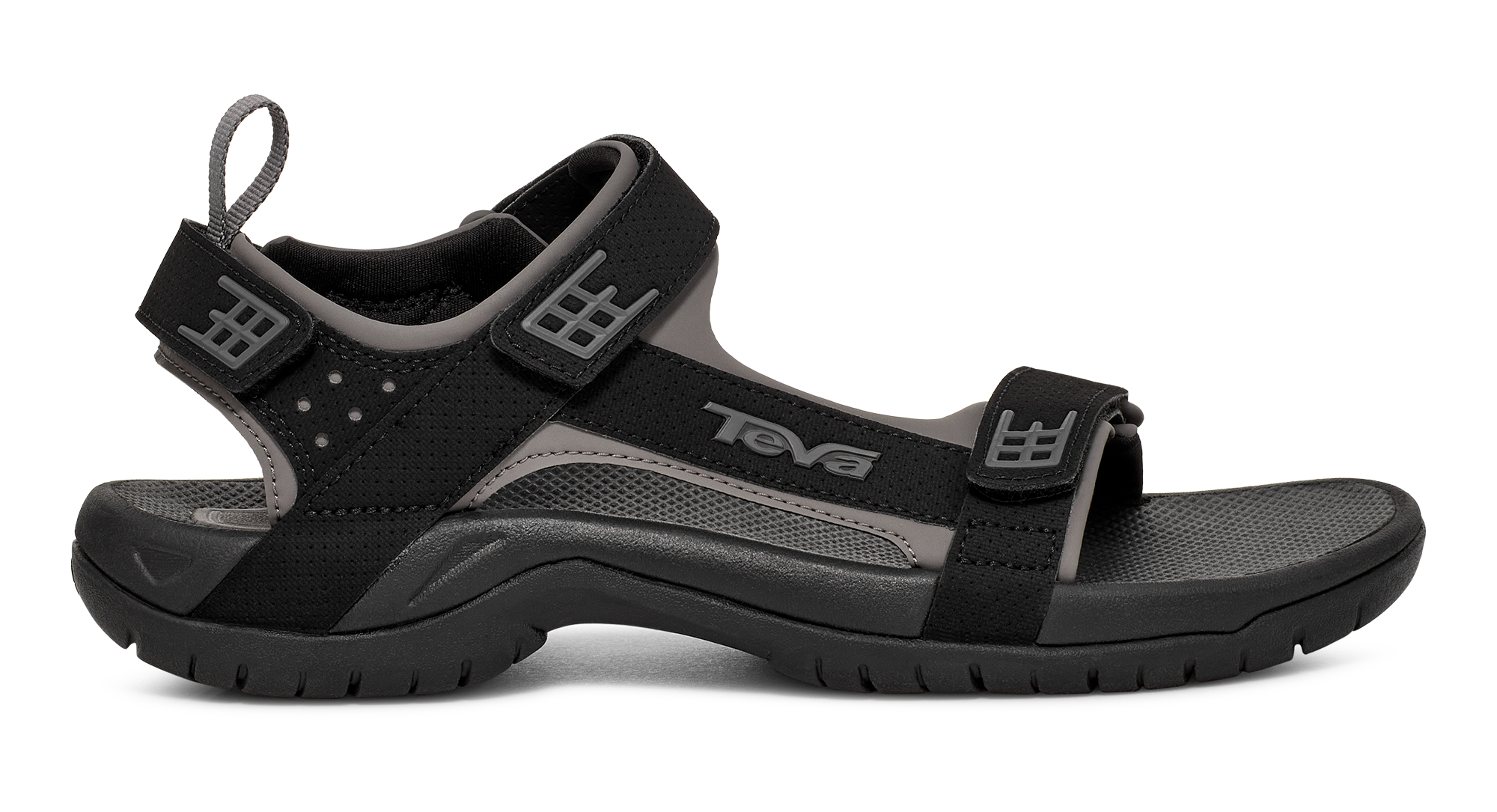 TEVA Sandals Men\'s Size 13M Sport‎ Hiking Black Shoc Pad Tribal S/N 6461 Men main image 2