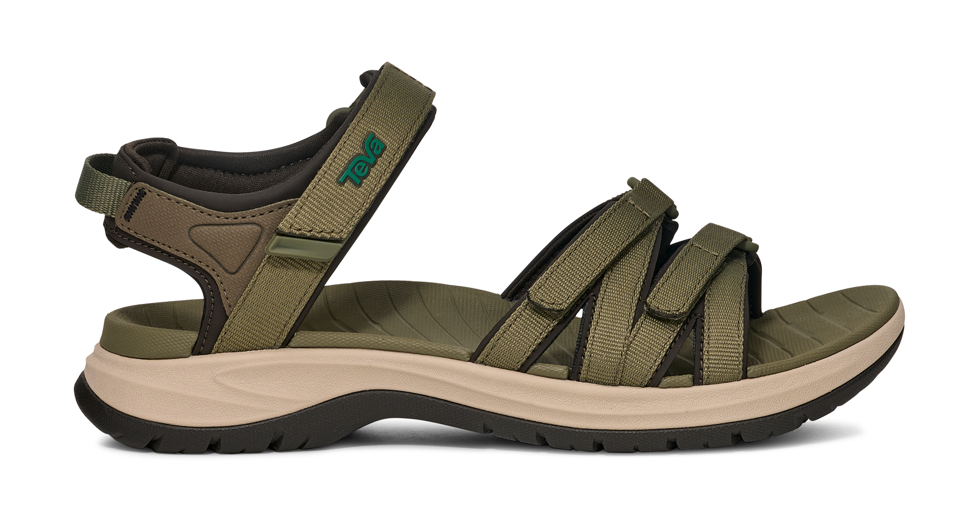 Teva Mens Tanza Suede Sport Sandals Grey Olive Hiking Water‎ Shoes 1002433 Sz 12 Teva Mens Tanza Suede Sport Sandals Grey Olive Hiking Water  main image 2