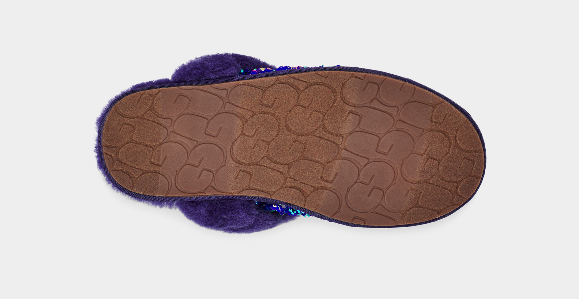Purple sparkle ugg best sale slippers