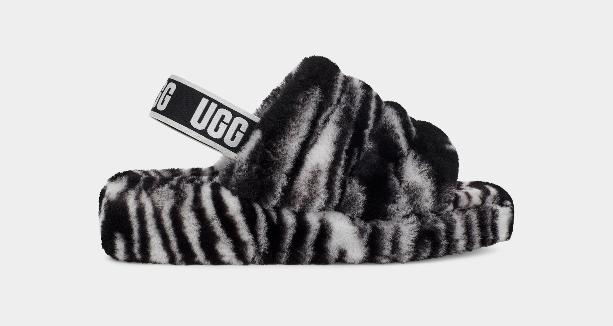 Ugg zebra slippers hotsell