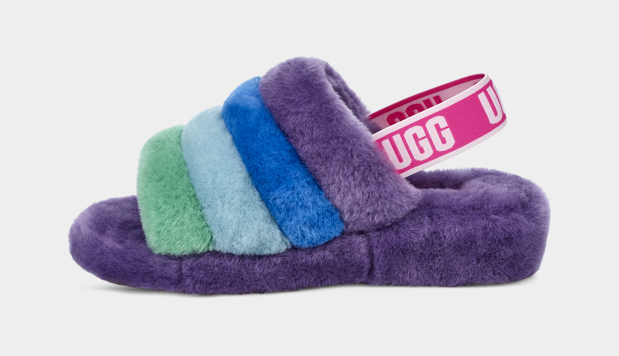 Pride ugg top fluff yeah slide