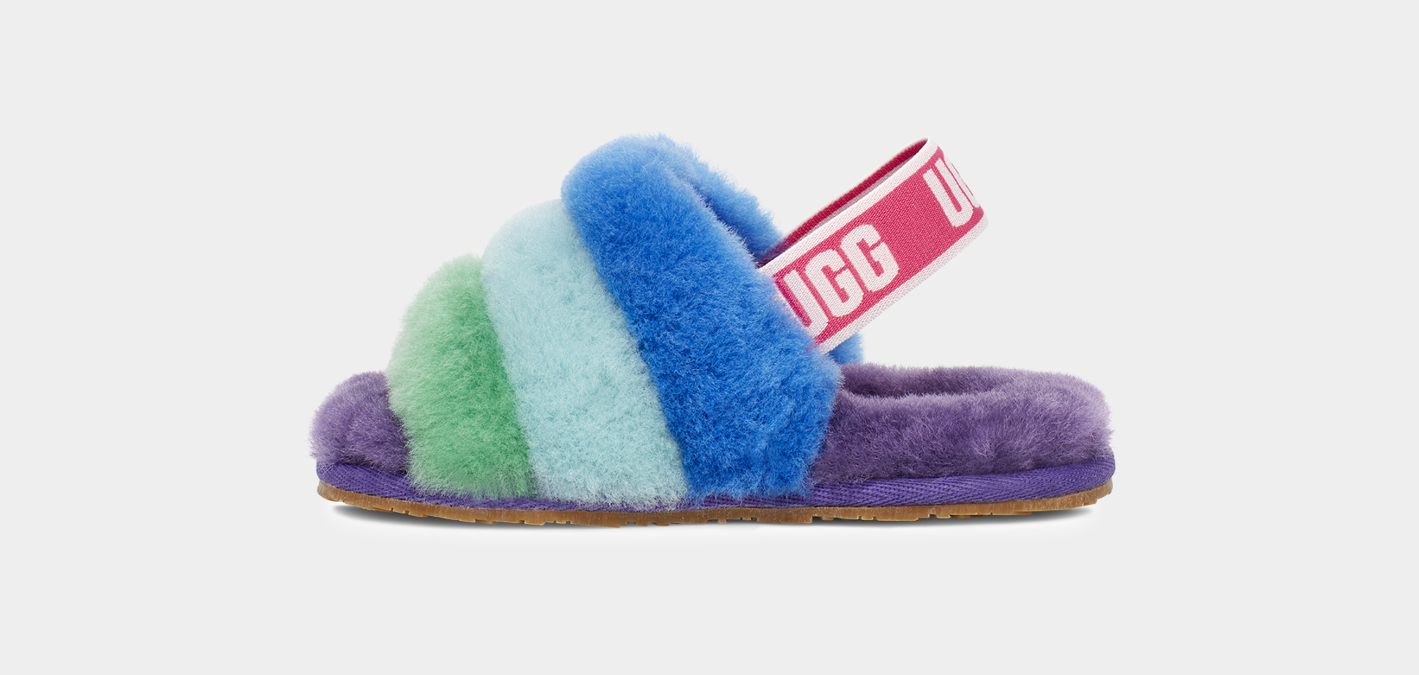 Ugg fluff sale yeah slide rainbow