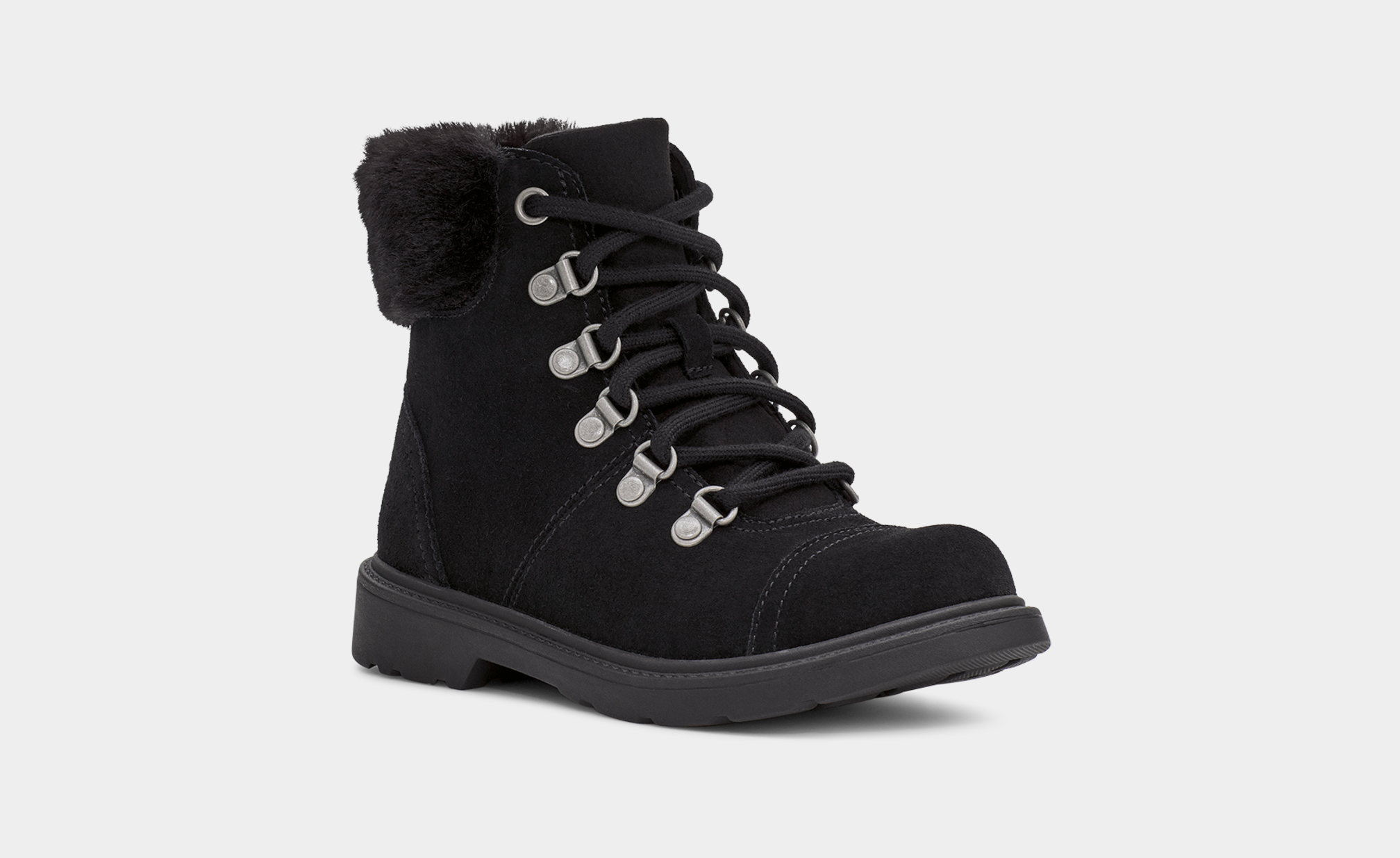 UGG Kids slip-on ankle boots - Black