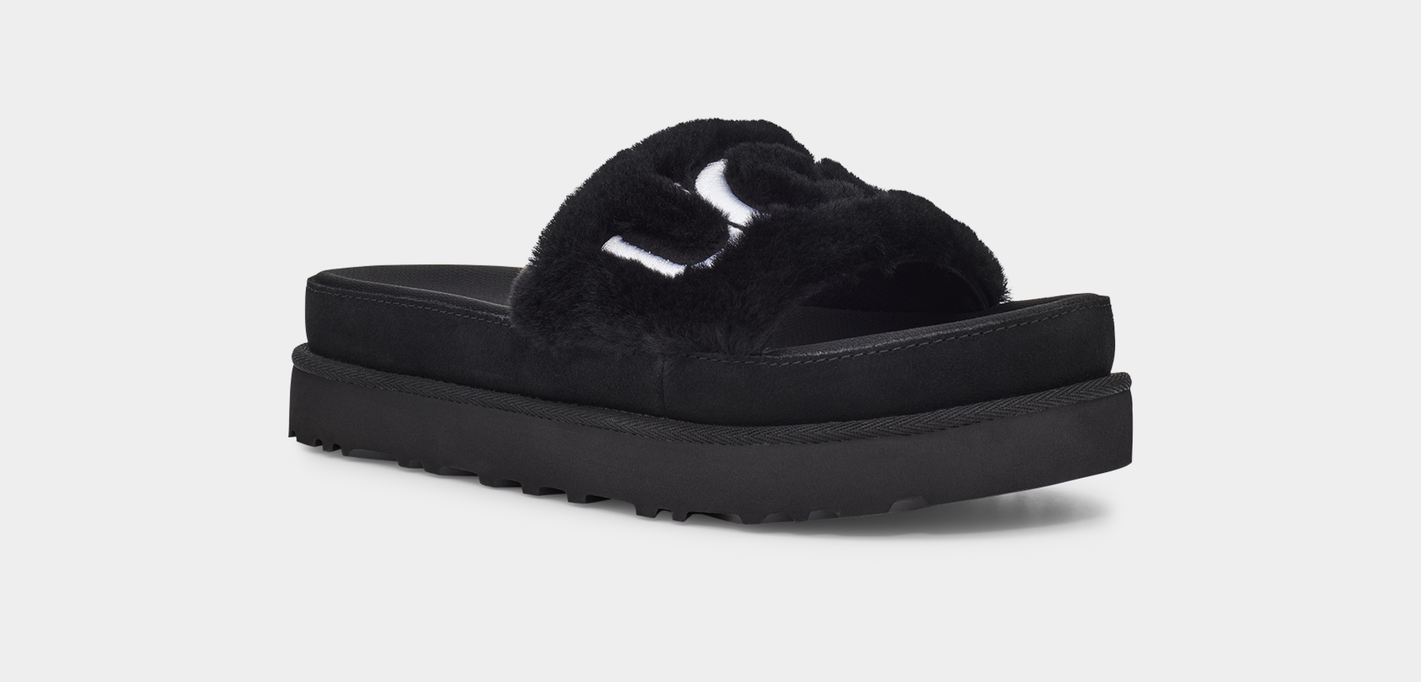 Ugg slide clearance sandals fur