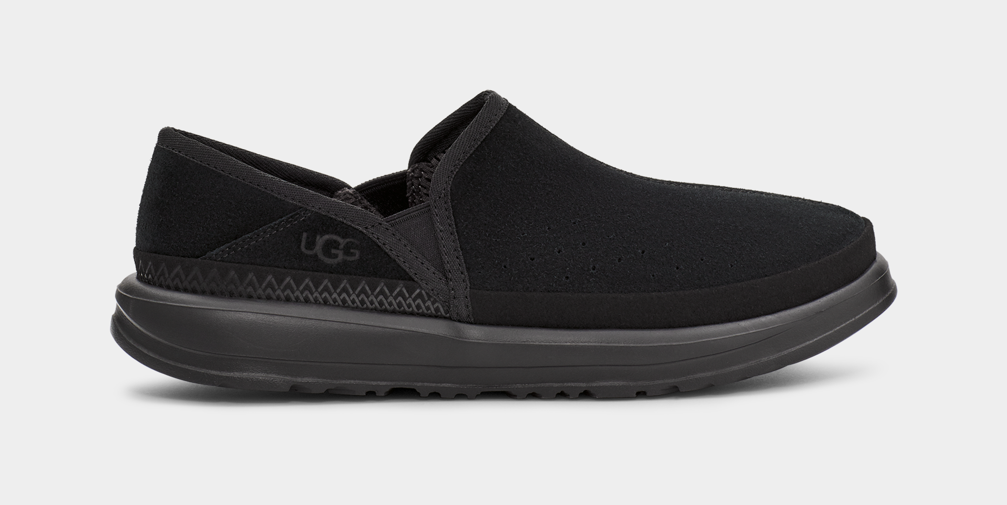 Ugg black hot sale slip ons