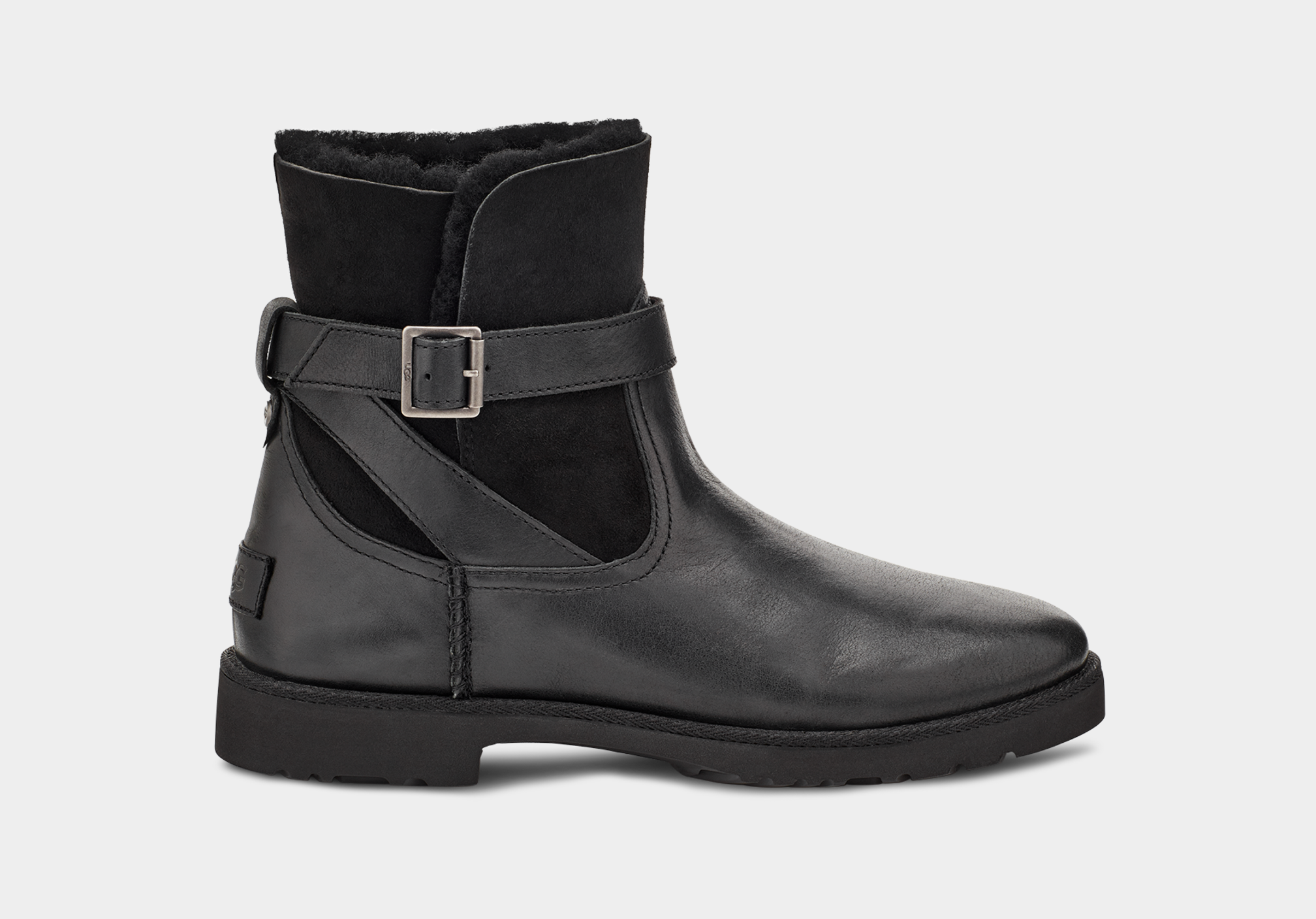 Ugg leather buckle boots deals