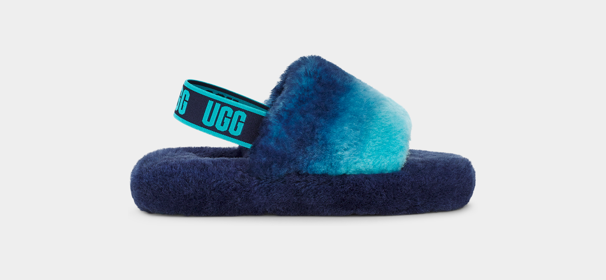 Kids Fluff Yeah Slide Gradient Slipper UGG