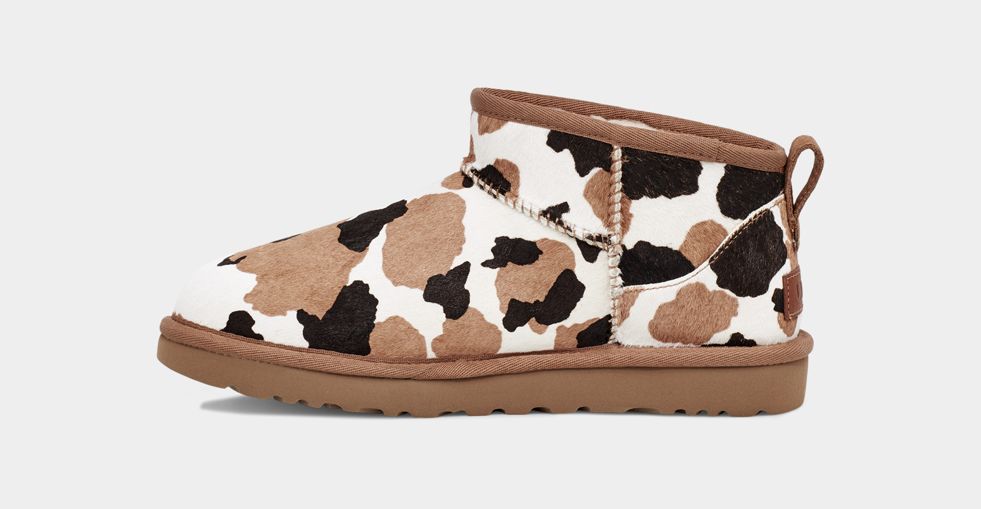 Classic Ultra Mini Cow Print Boot UGG