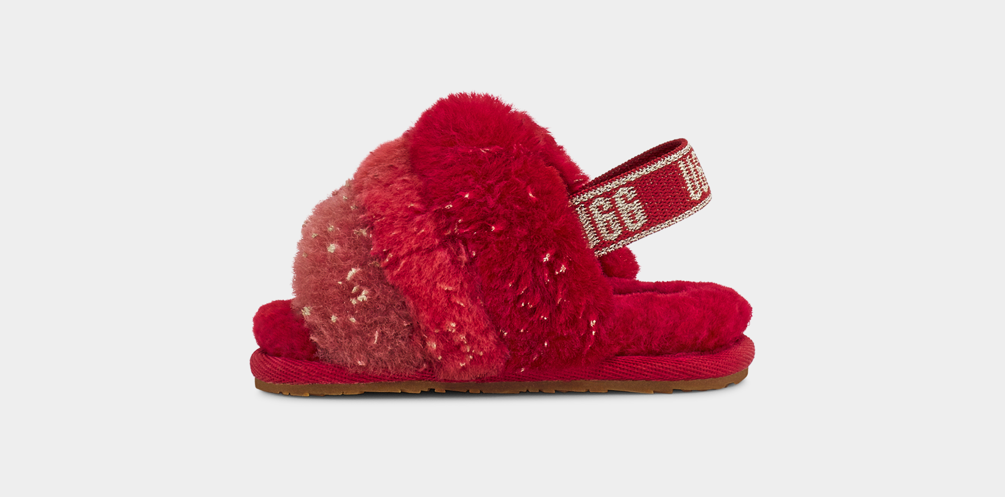 Red ugg fluff shop yeah