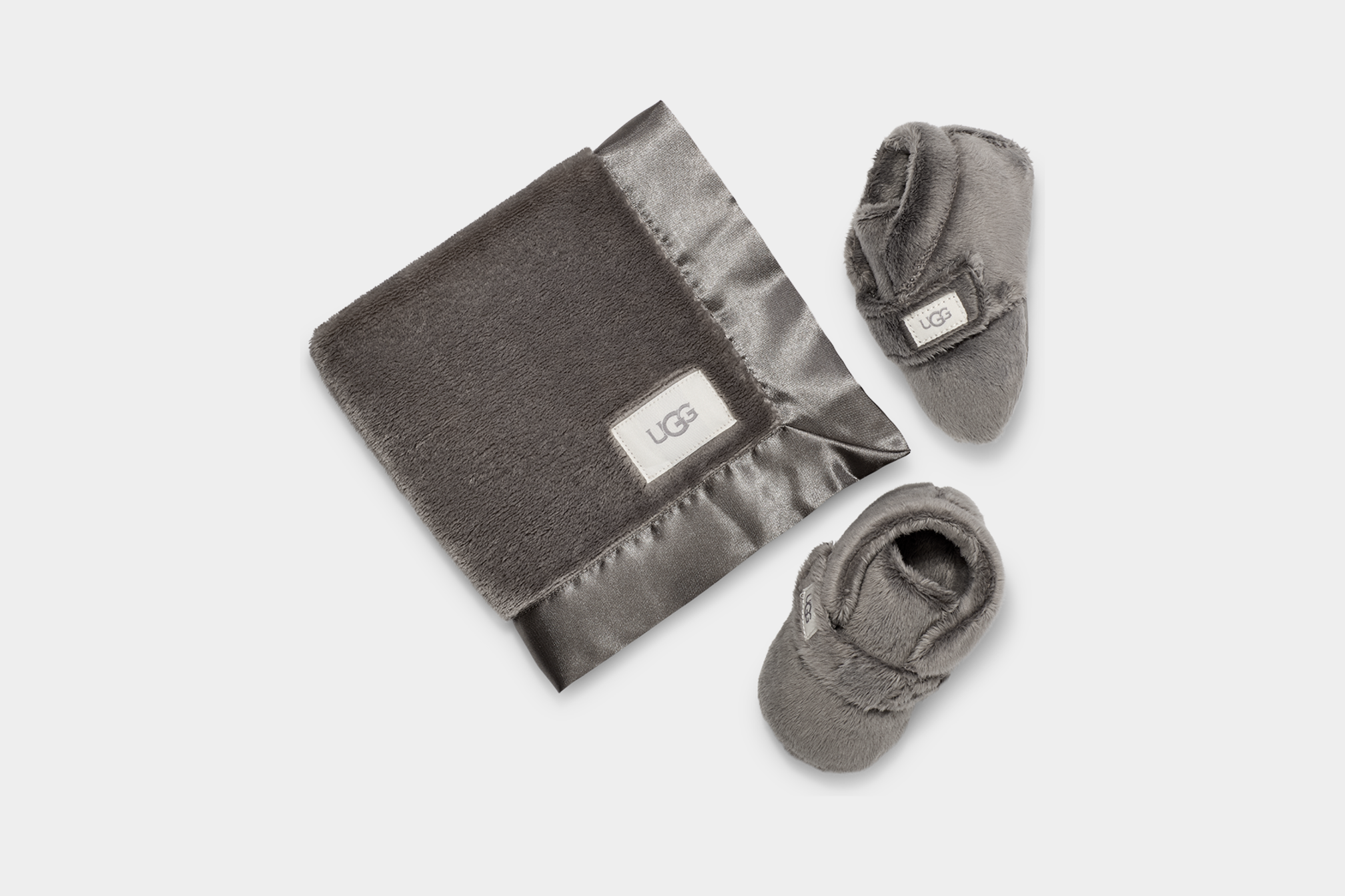 ugg bixbee booties & lovey blanket set