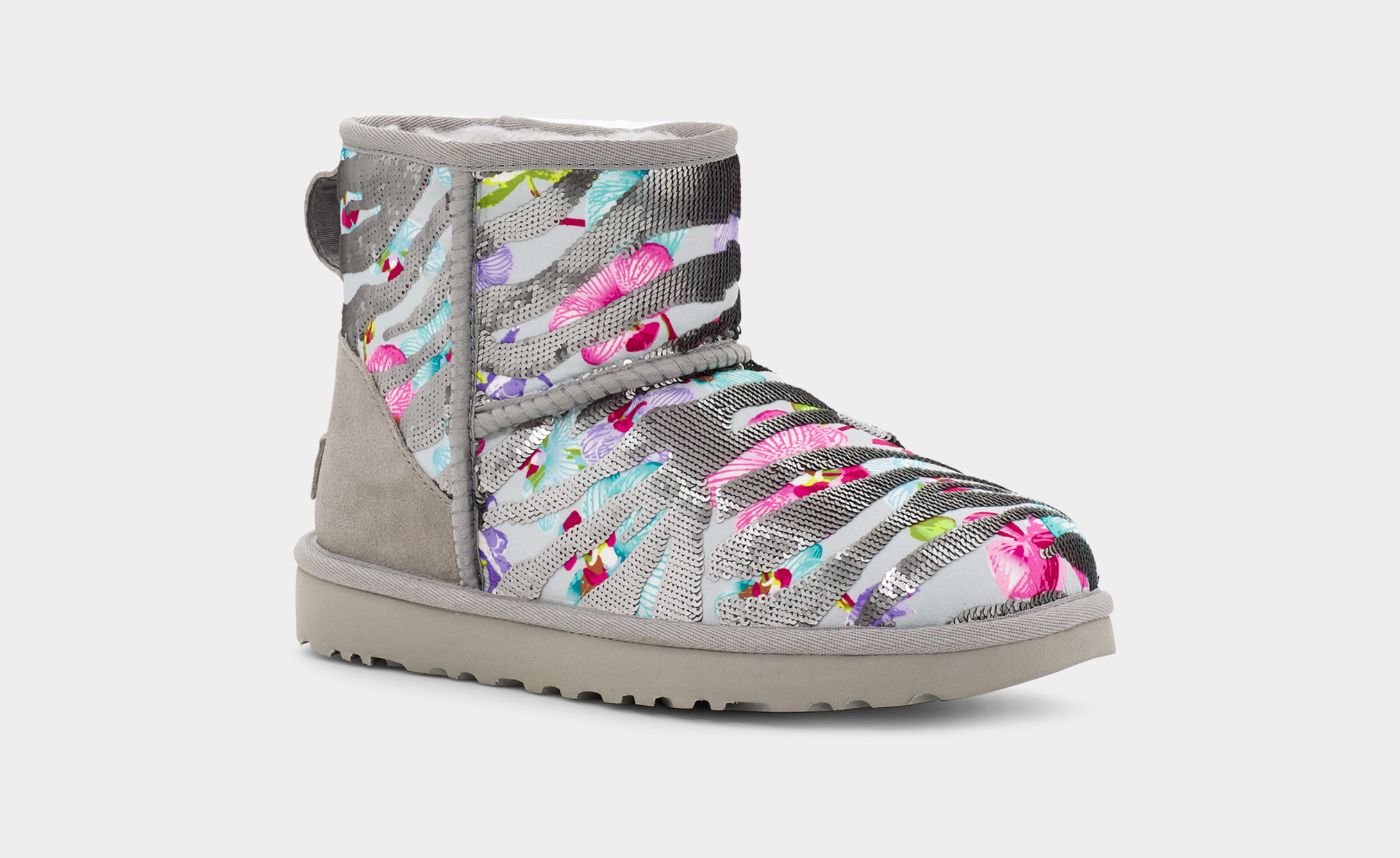 Classic Mini Tiger Flower Boot UGG