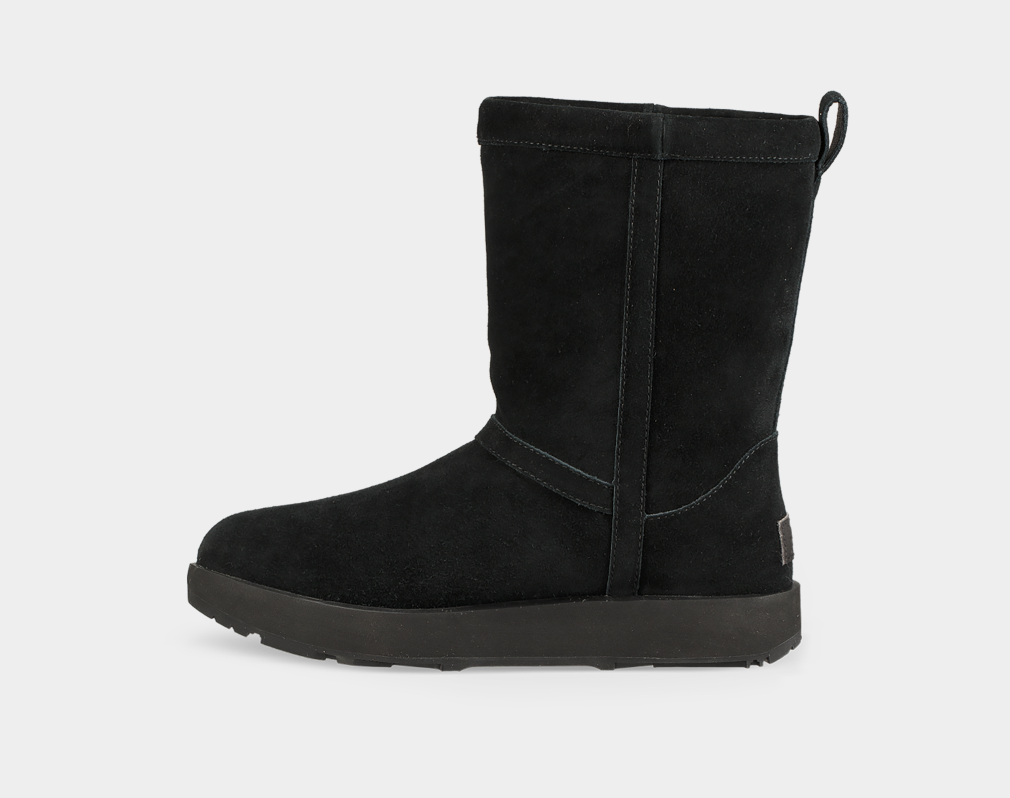 Ugg classic mini waterproof boots black suede best sale