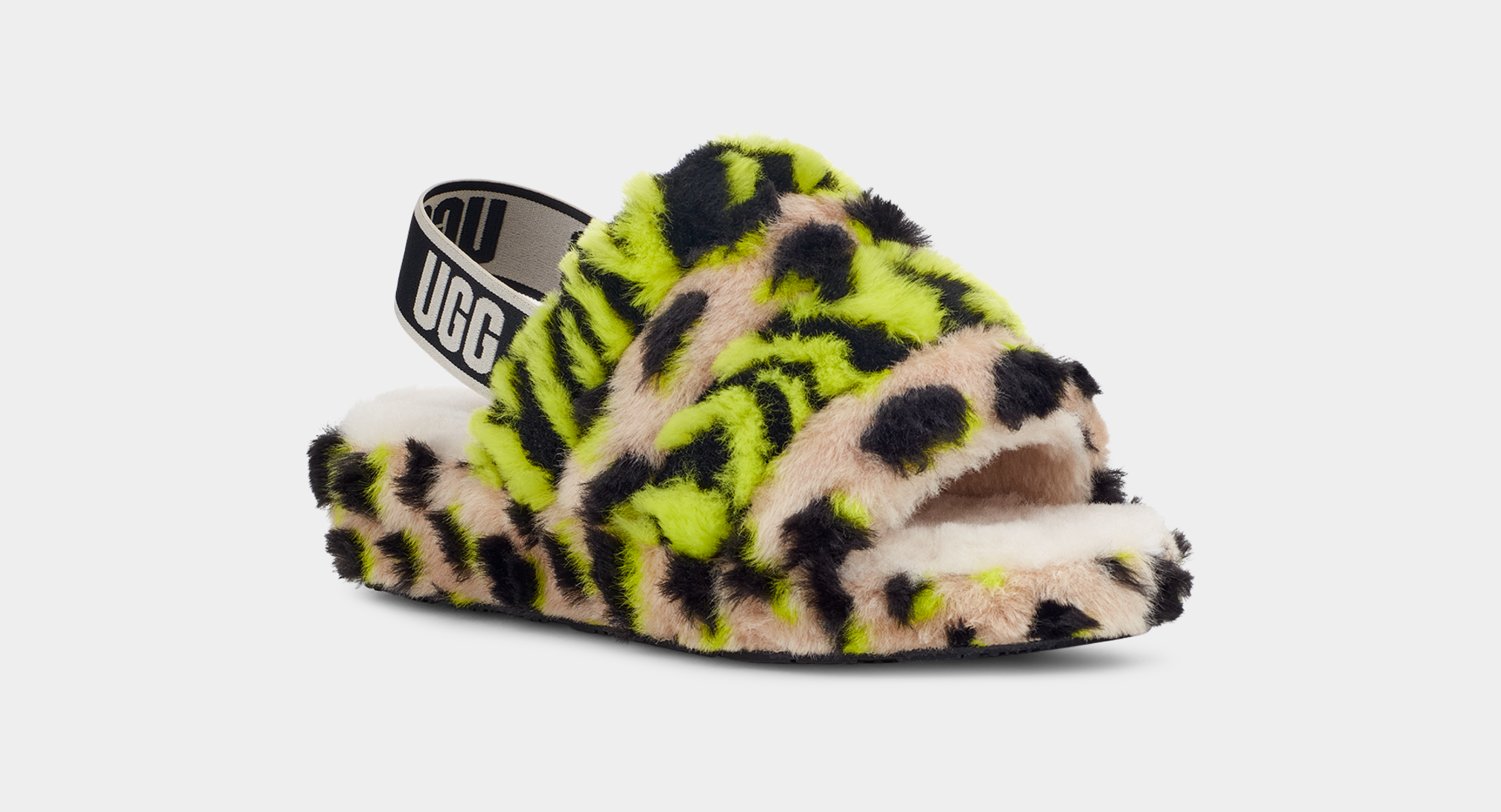 Ugg fluff yeah hot sale slippers leopard print