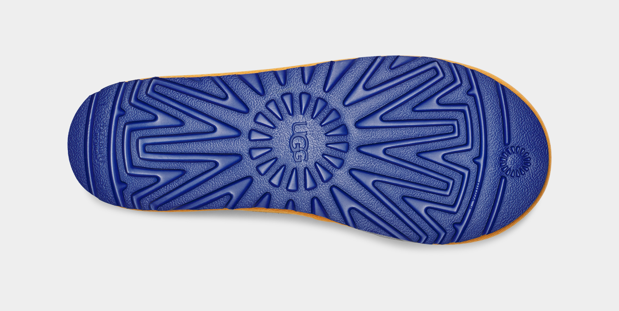 Blue uggs discount with white bottom