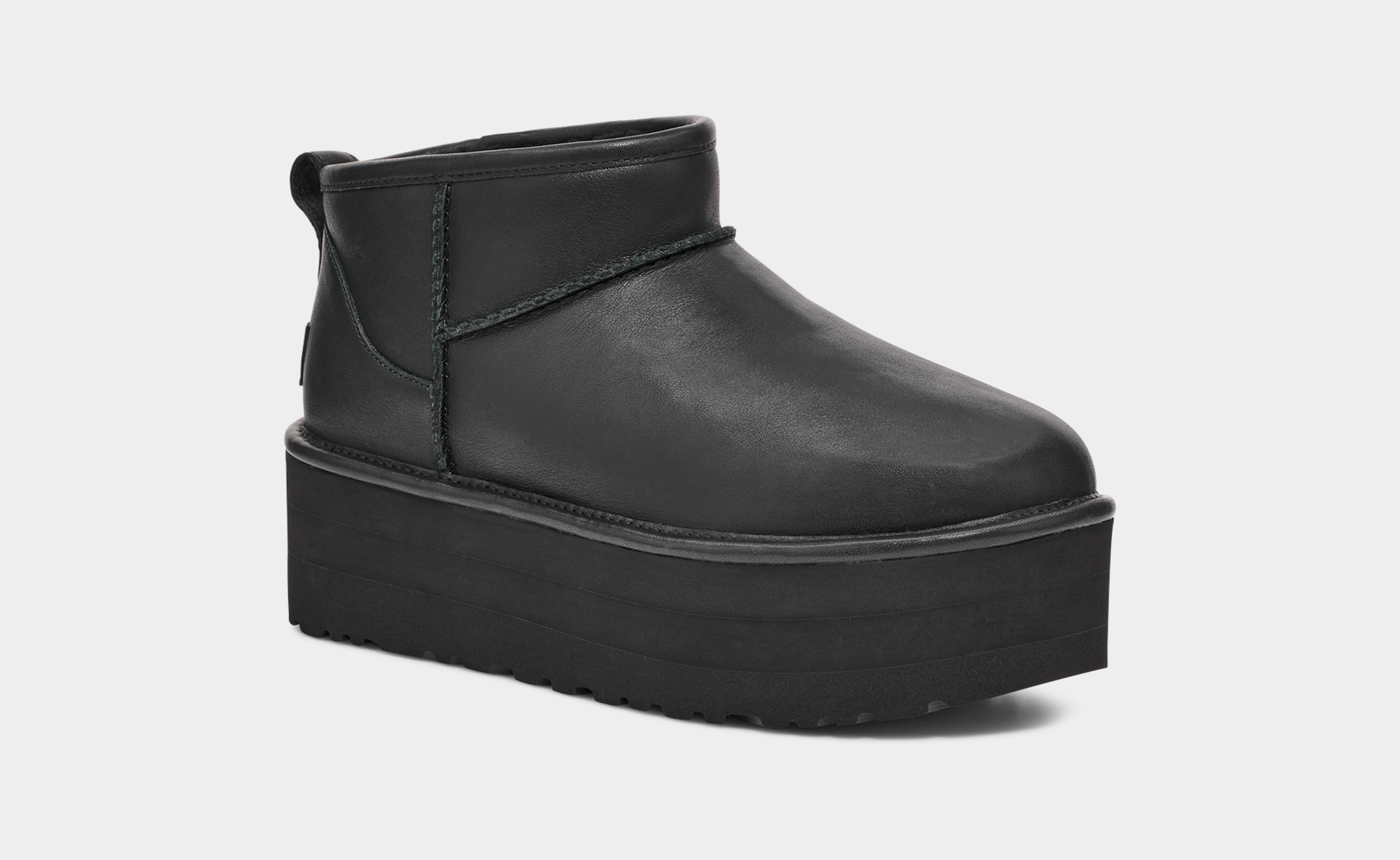 Ugg black top quilted boots