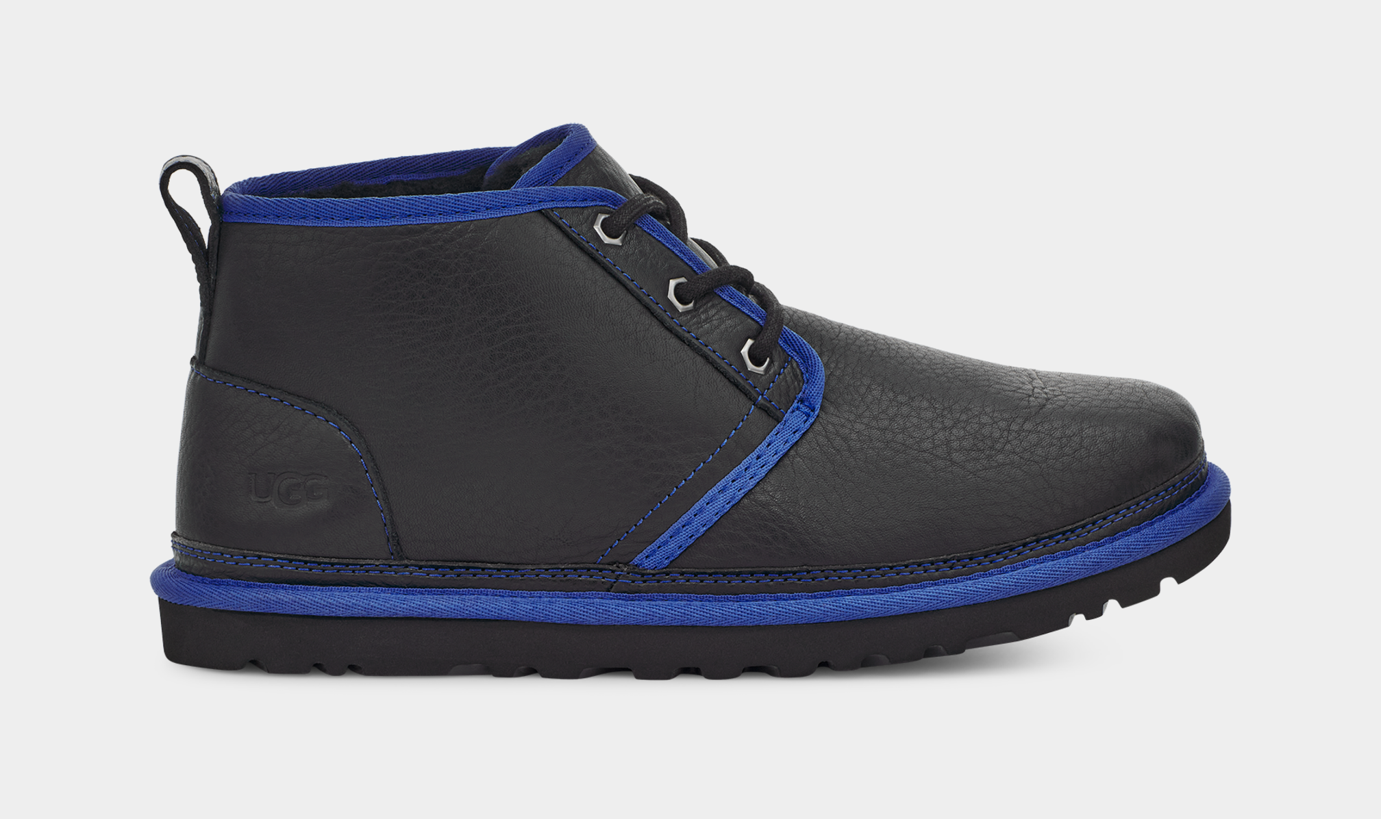 Blue store leather uggs