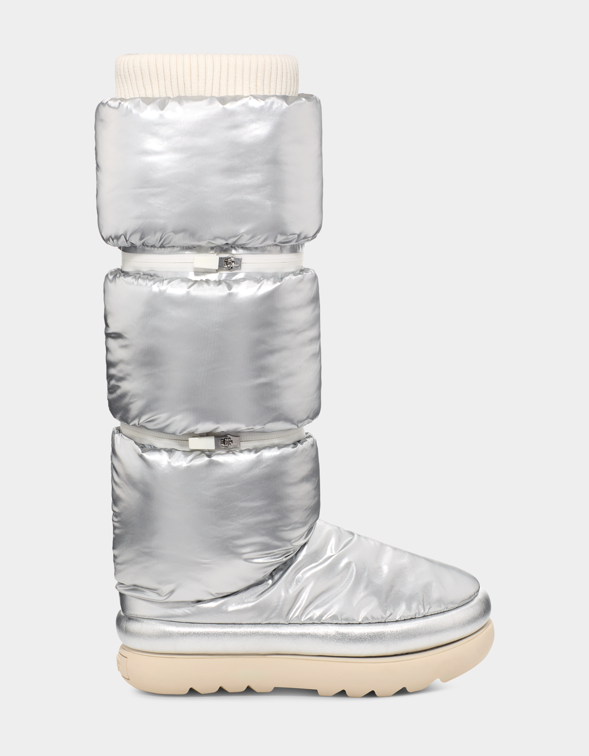 Tall 2025 silver boots