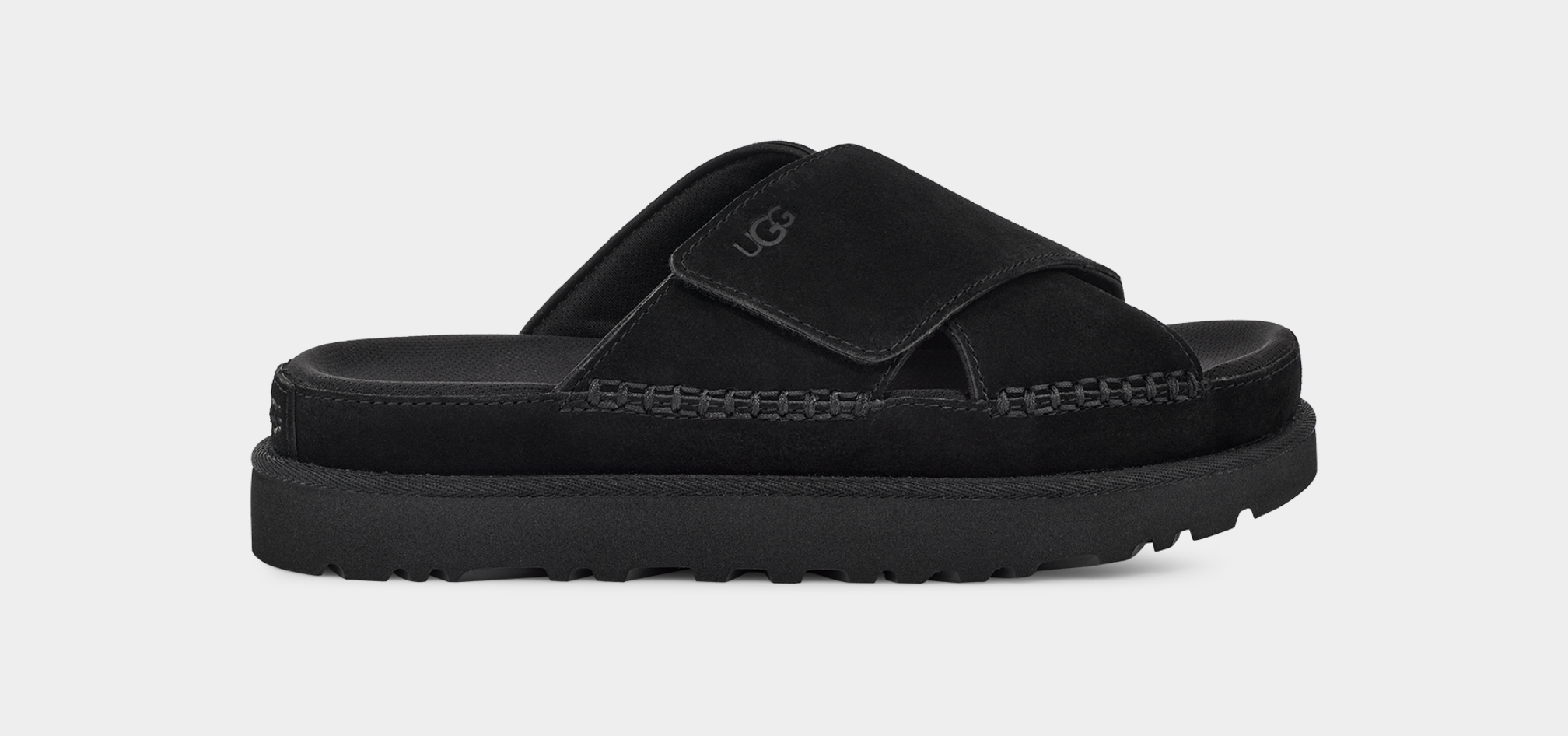 Uggs sales sandals black