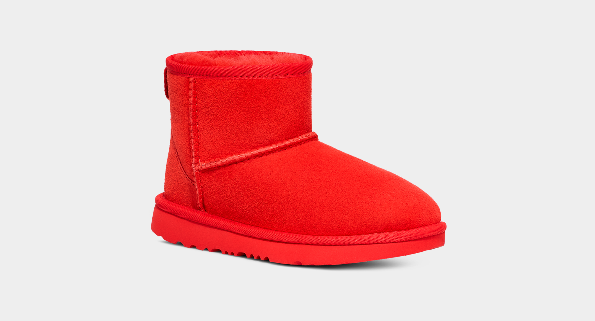 Red uggs with 2025 red and white bow