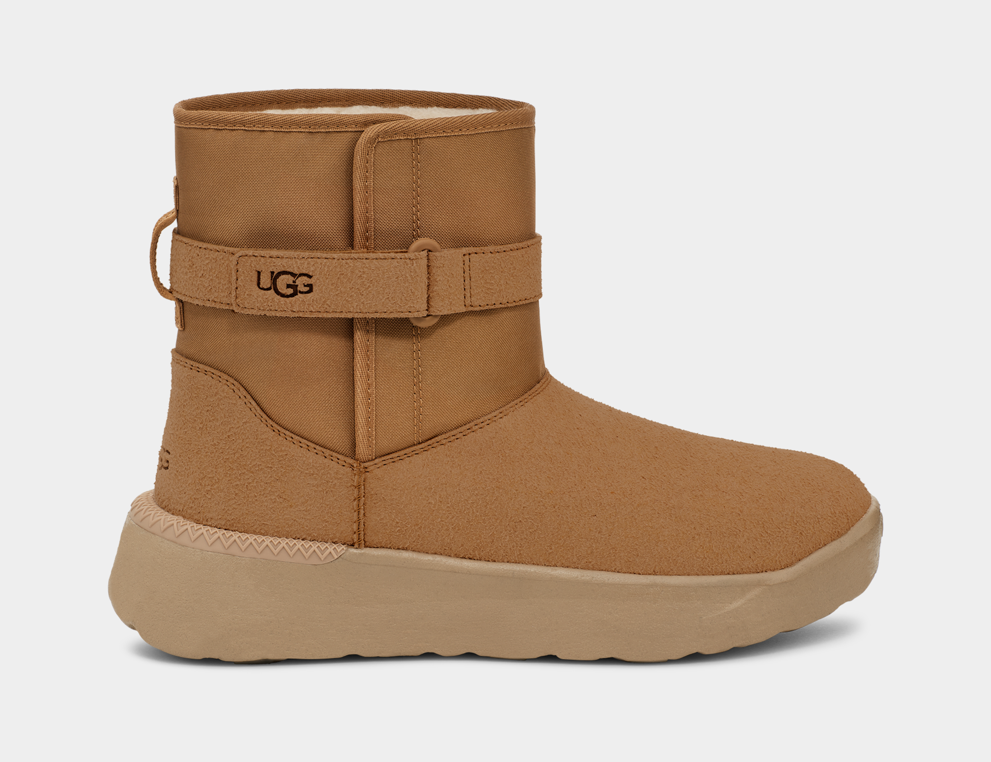 Ugg classic mini top chestnut waterproof leather