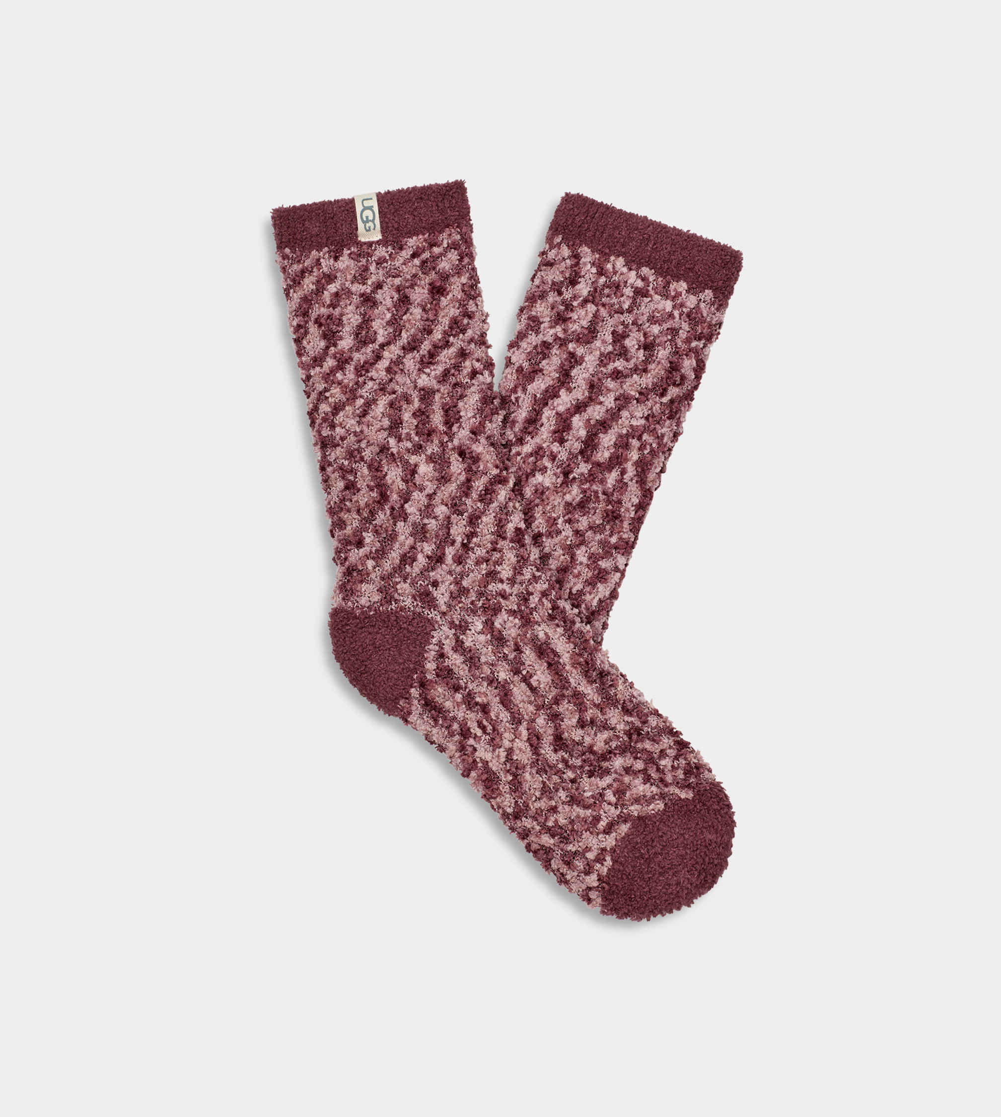 Chenille Cable Knit Classic Slipper Socks