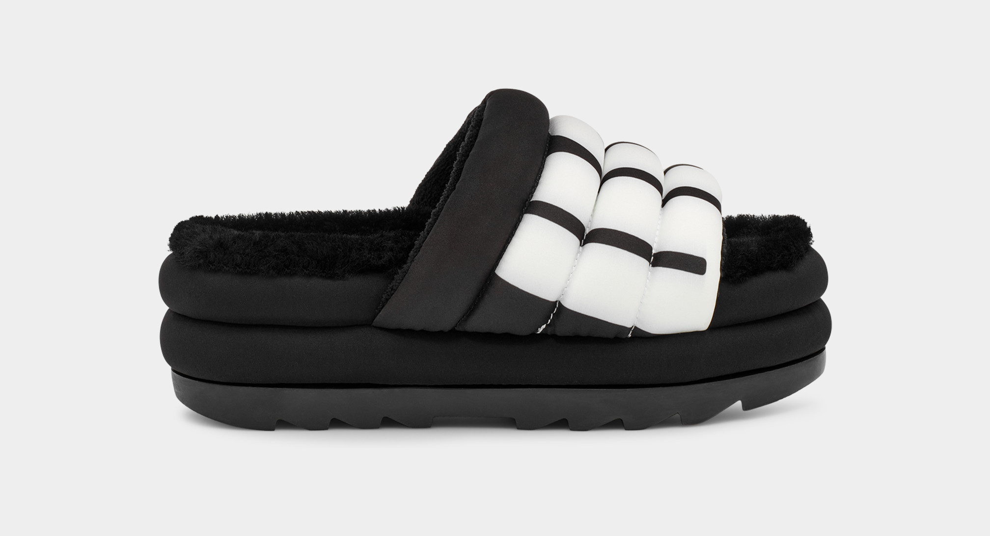 Ugg logo hot sale slides