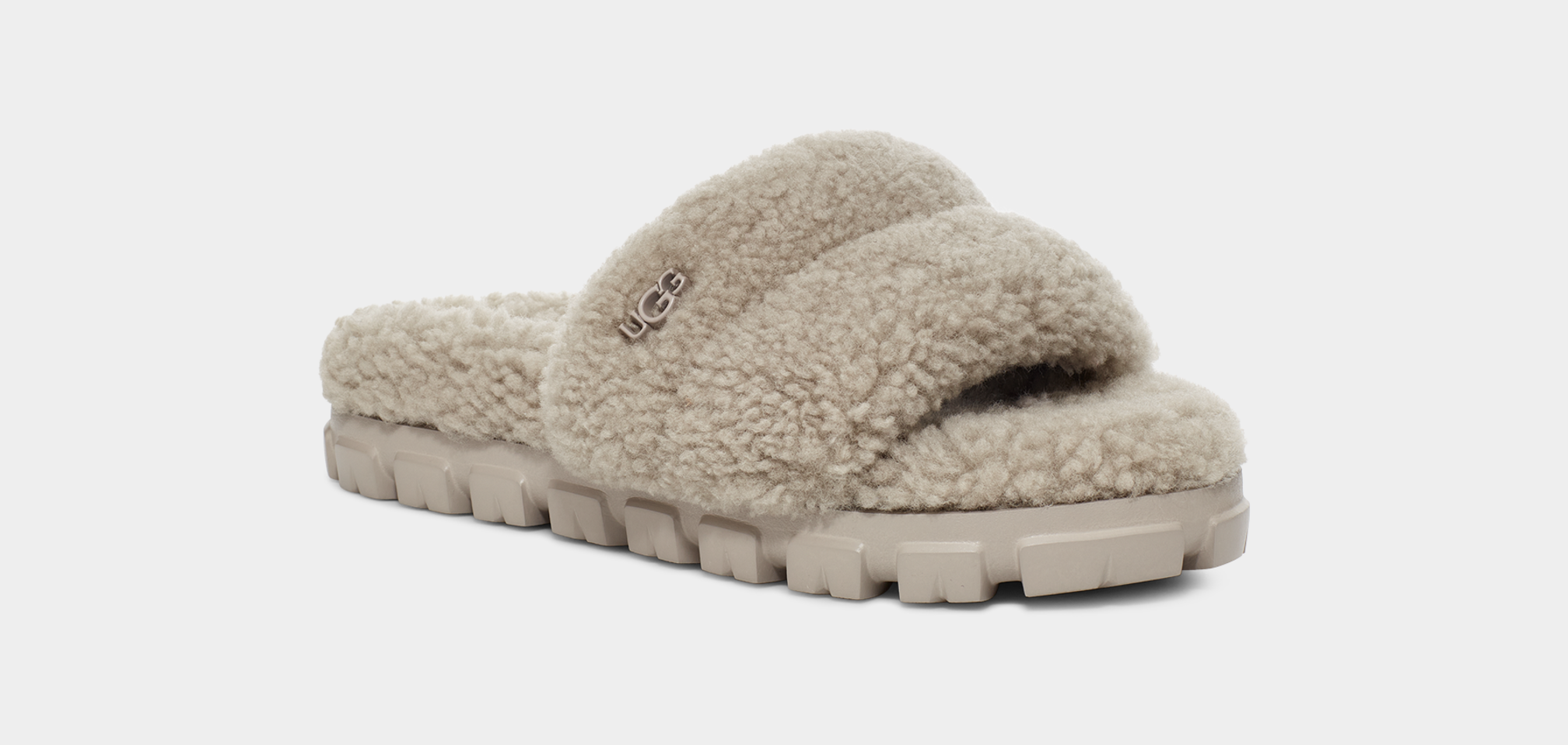 Women's cozette hot sale fur slide sandals