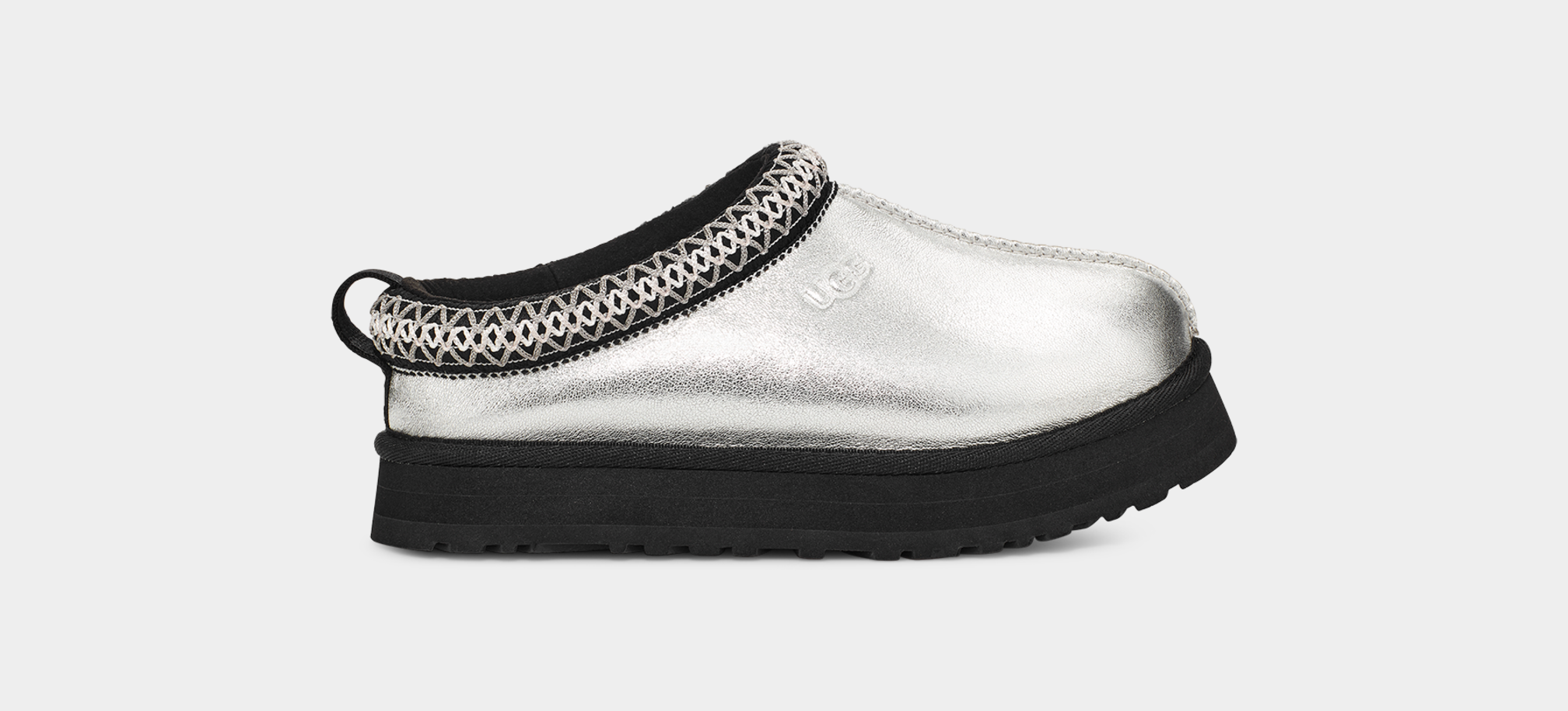 Kids Tazz Leather Metallic Slipper UGG