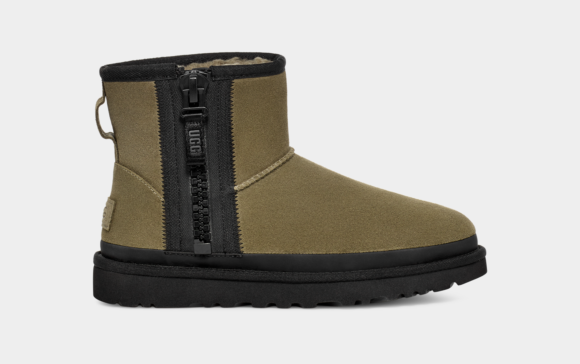 Women s Classic Mini Zipper Tape Logo Boot UGG