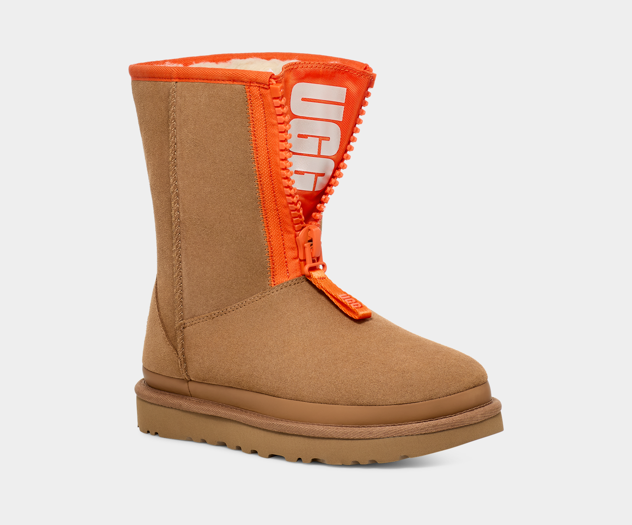 Women's Classic Short Zipper Tape Logo Boot | UGG®