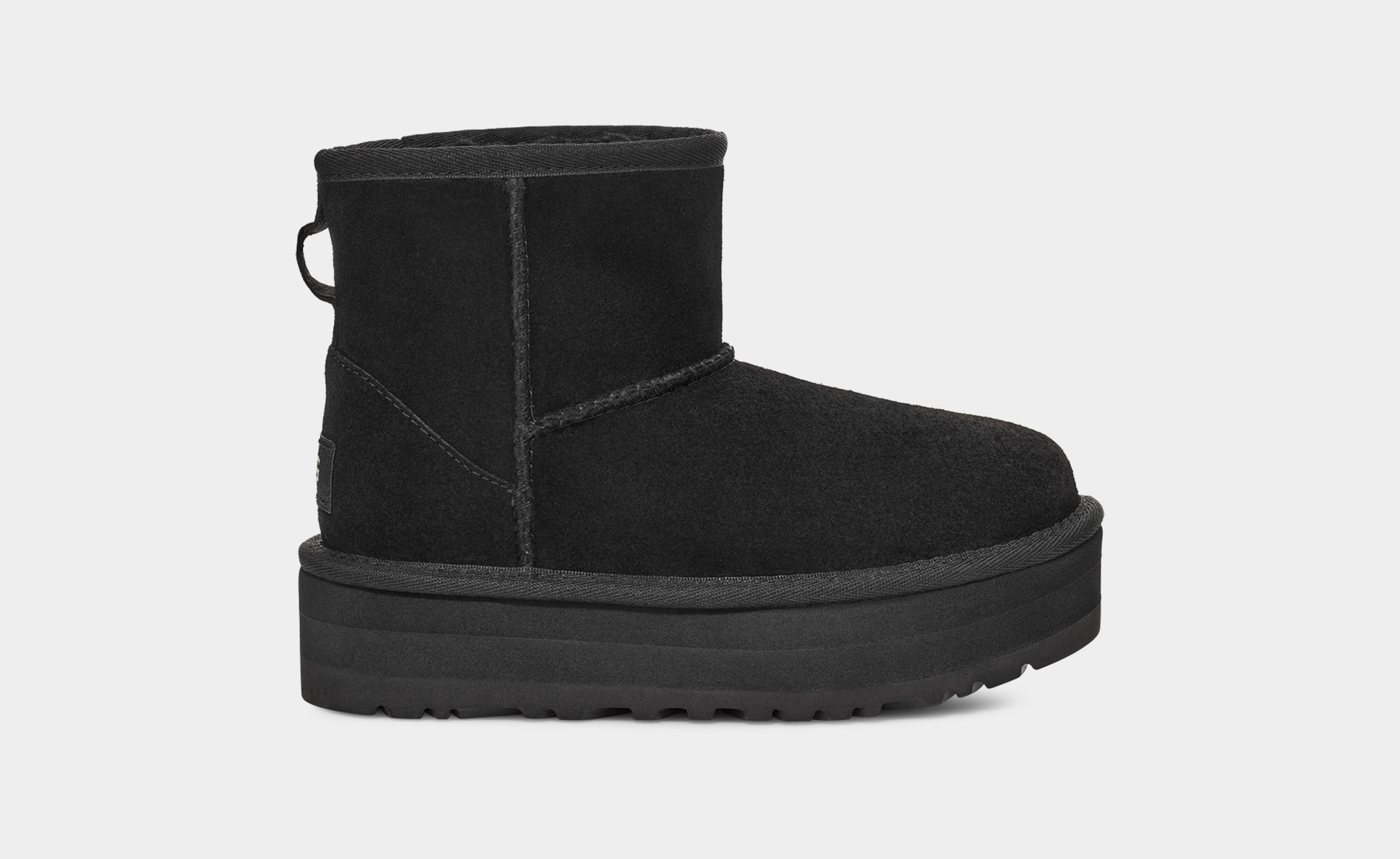 Black ugg top boots size 3