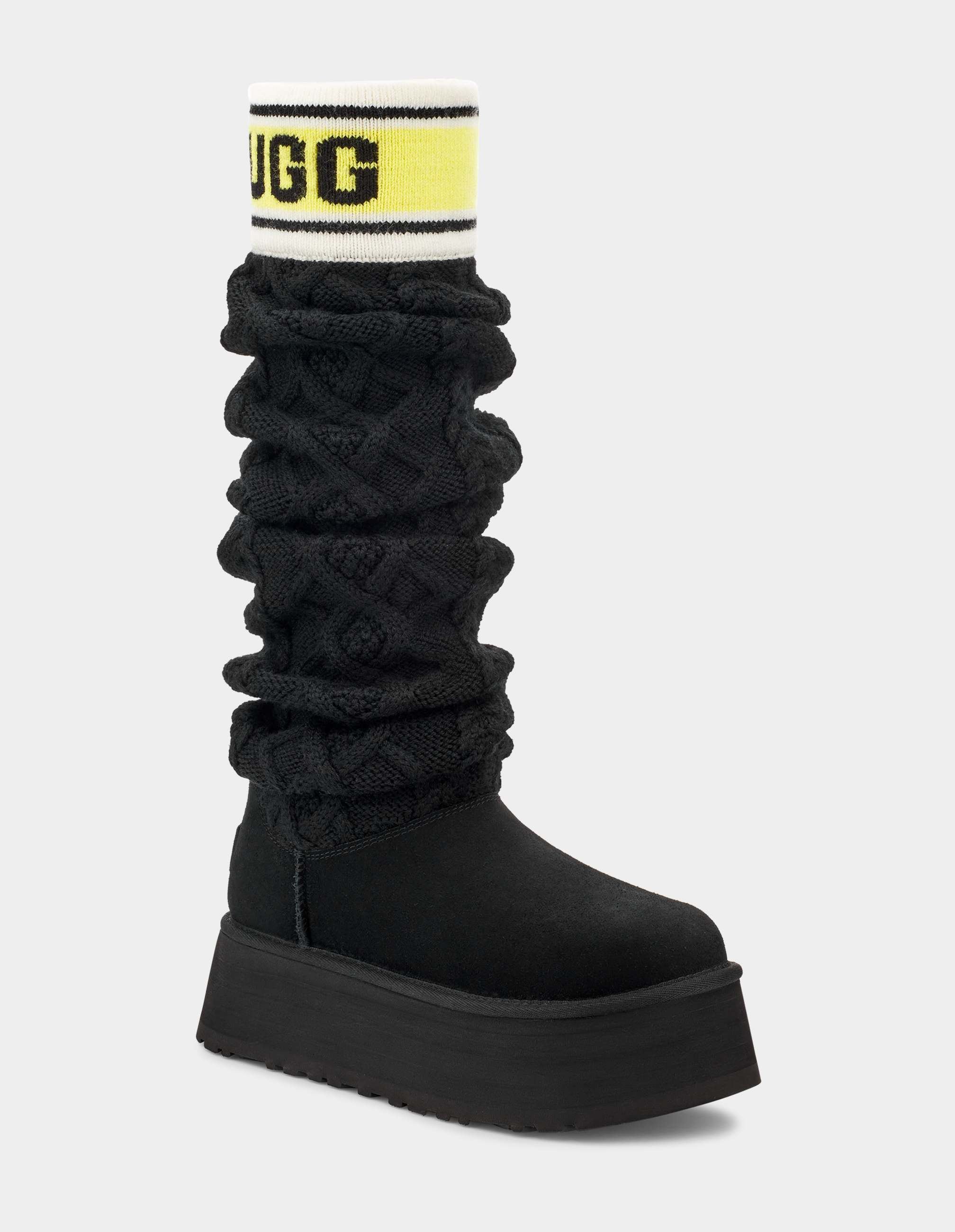 Women s Classic Sweater Letter Tall Boot UGG