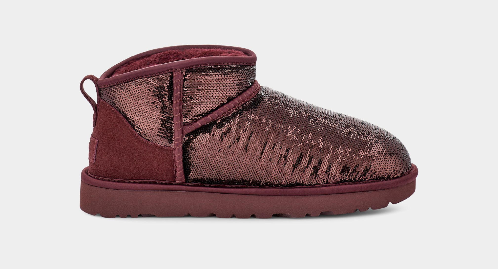 Womens burgundy ugg boots hotsell