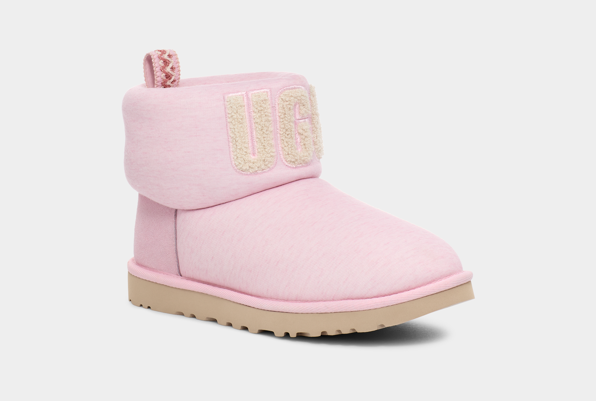 Pink mini fluff shop uggs