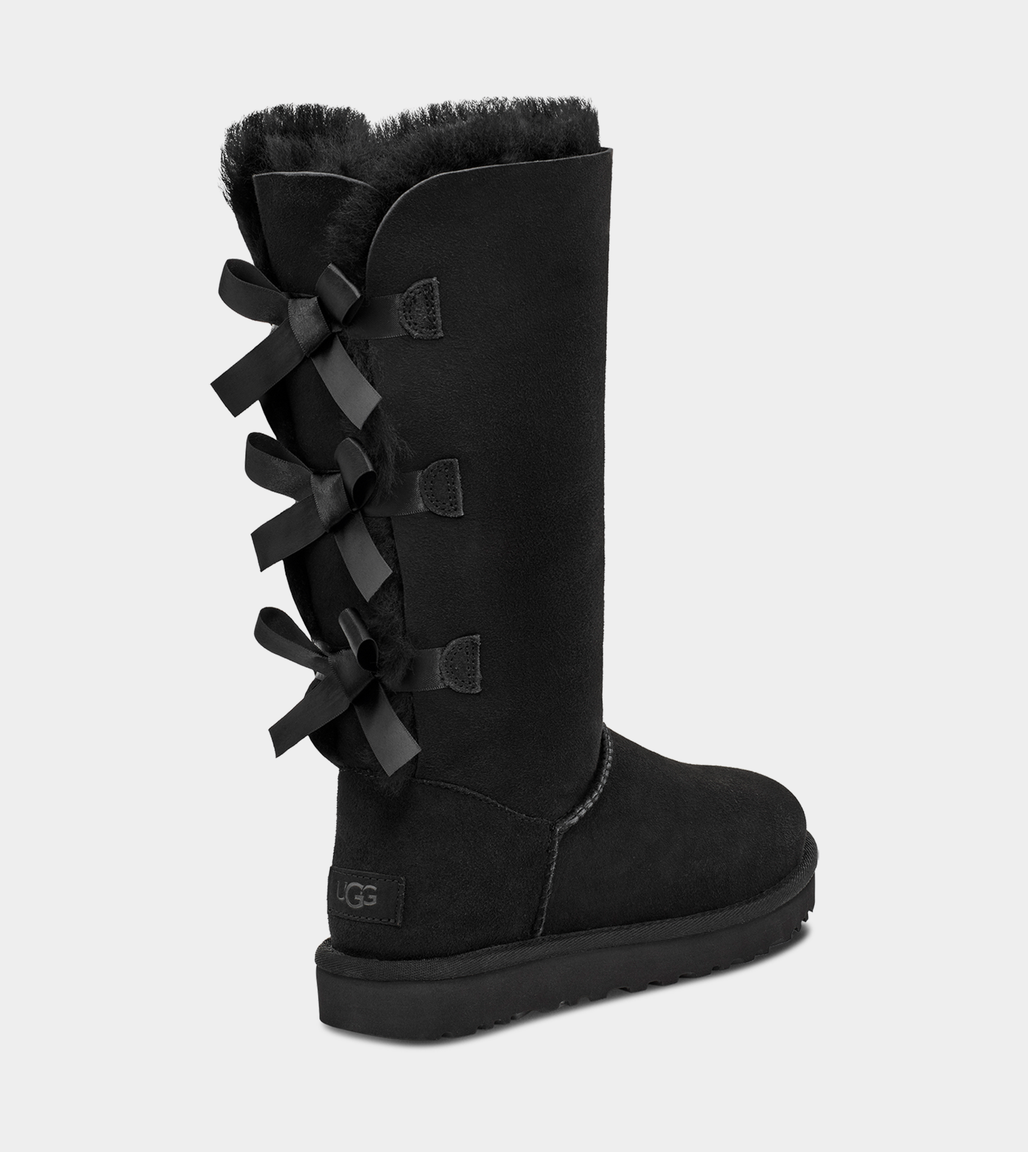 Tall black ugg top boots on sale