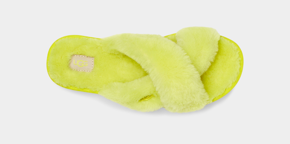Ugg fuzzette deals slippers yellow