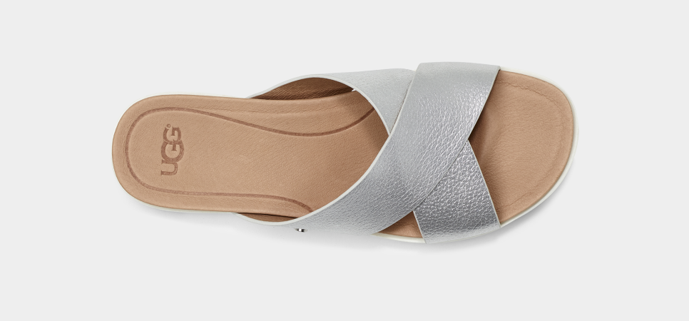 Ugg women's kari top metallic flat sandal