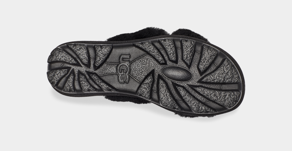 Ugg fuzzette sales slide black
