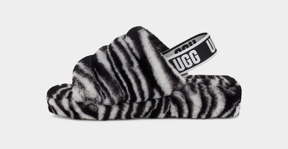 Fluff Yeah Slide Zebra Sandal UGG