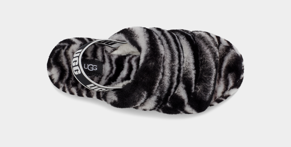 Fluff Yeah Slide Zebra Sandal UGG