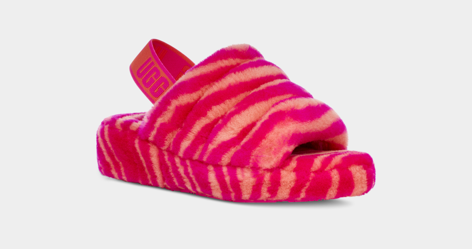 Blue zebra shop ugg slides