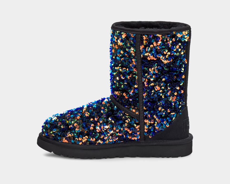 Black sequin uggs deals